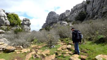 Wandern im El Torcal Naturschutzgebiet