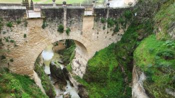 alte Brücke über den Rio Grande