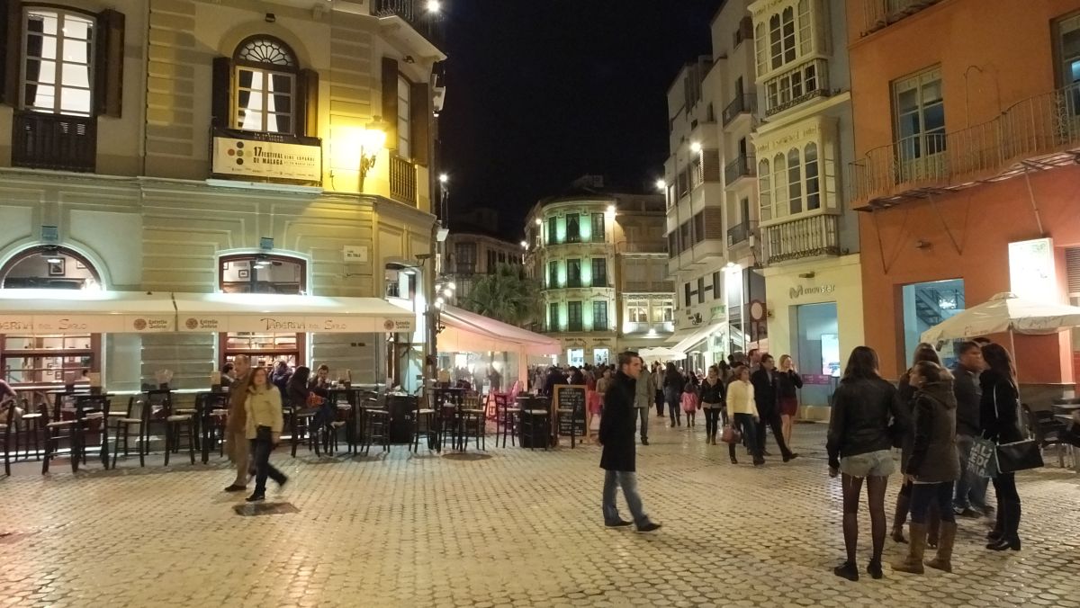 Malaga am Abend