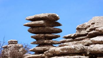 der berühmeteste Stein im El Torcal Naturschutzgebiet