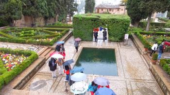 in der Alhambra -regen