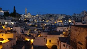 Matera in der Blauen Stunde