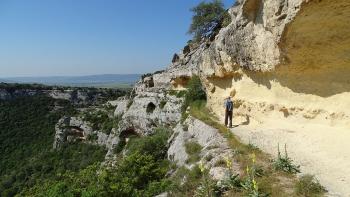 wandern am Schluchtrand