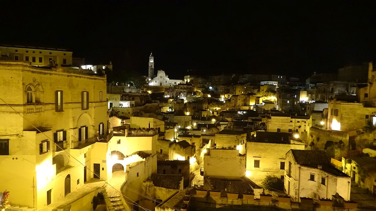 Matera am Abend