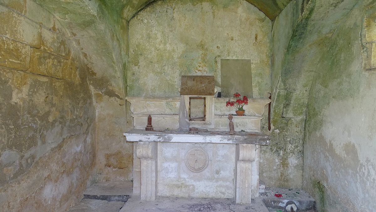in der Kapelle der Masseria Passarelli