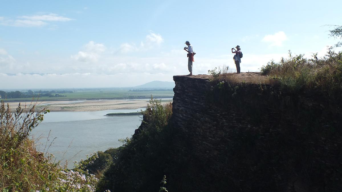 Auf der Plattform der Ruine