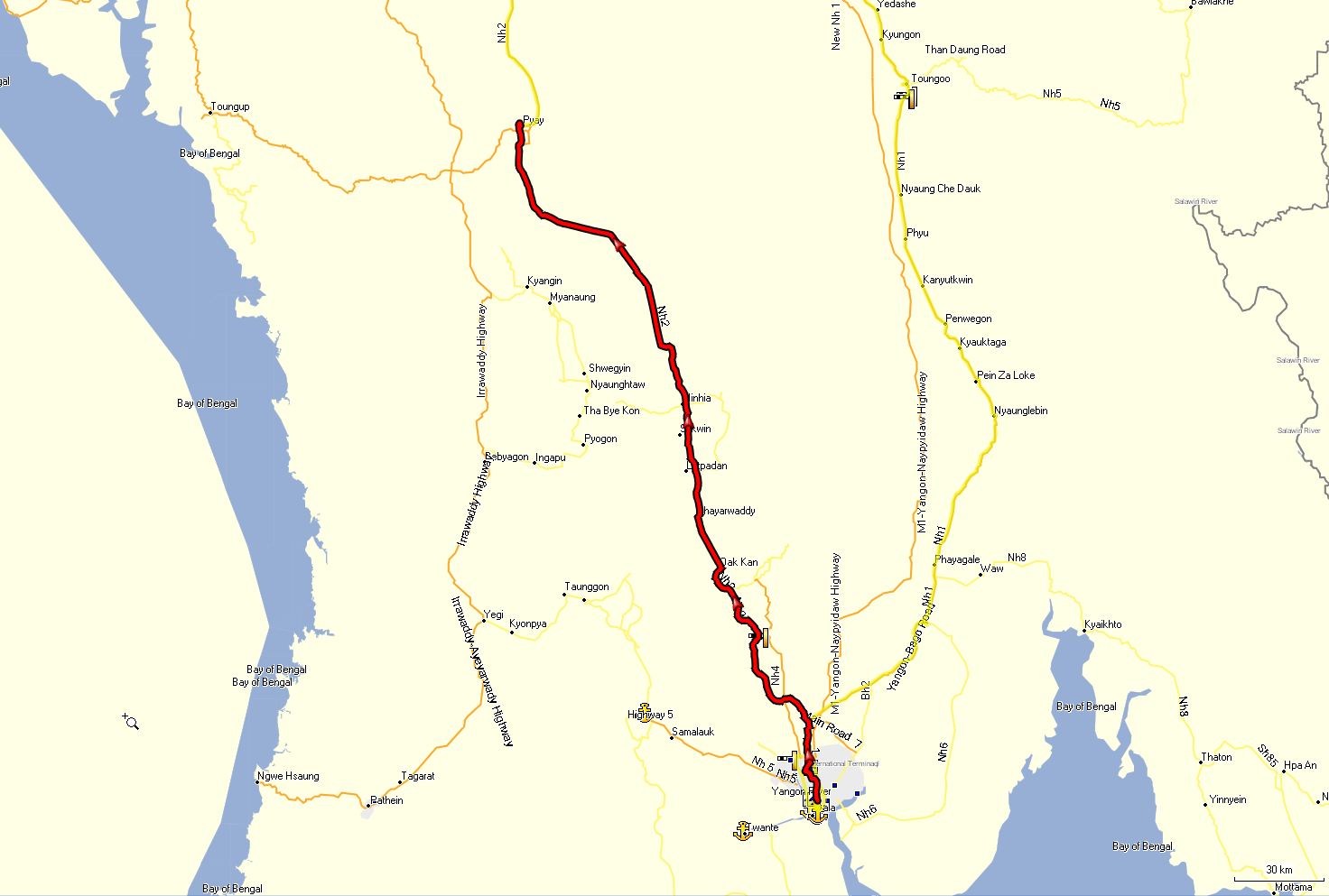 Track Rangun Pyay
