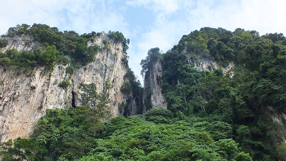Kalksteinberge an den Batu-Höhlen