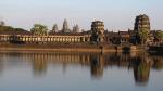 auf dem Weg zurück Angkor Wat im Abendlicht