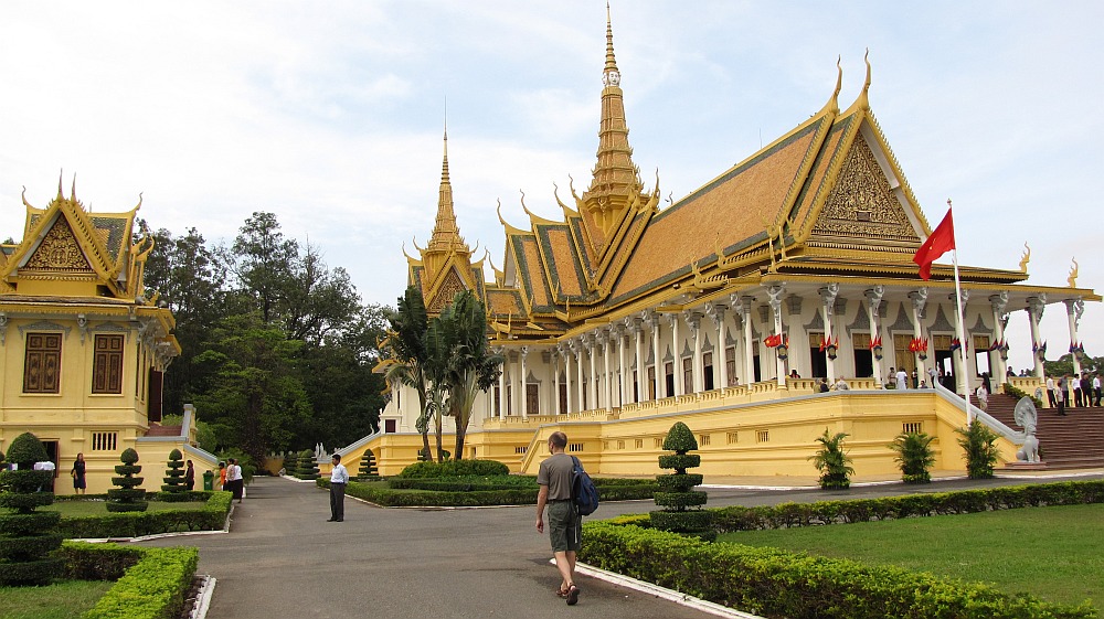 im Königspalast, offizieller Sitz Königs Norodom Sihanouks