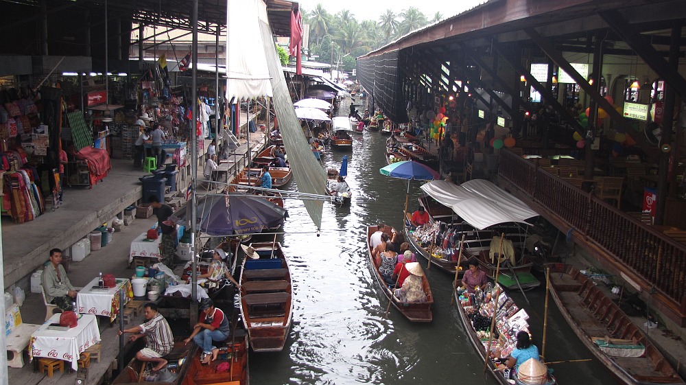 Floating Market von oben