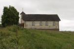 typische Holzkirche