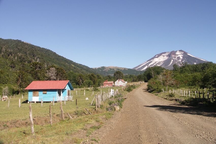 Straße zum Vulkan Lonquimay