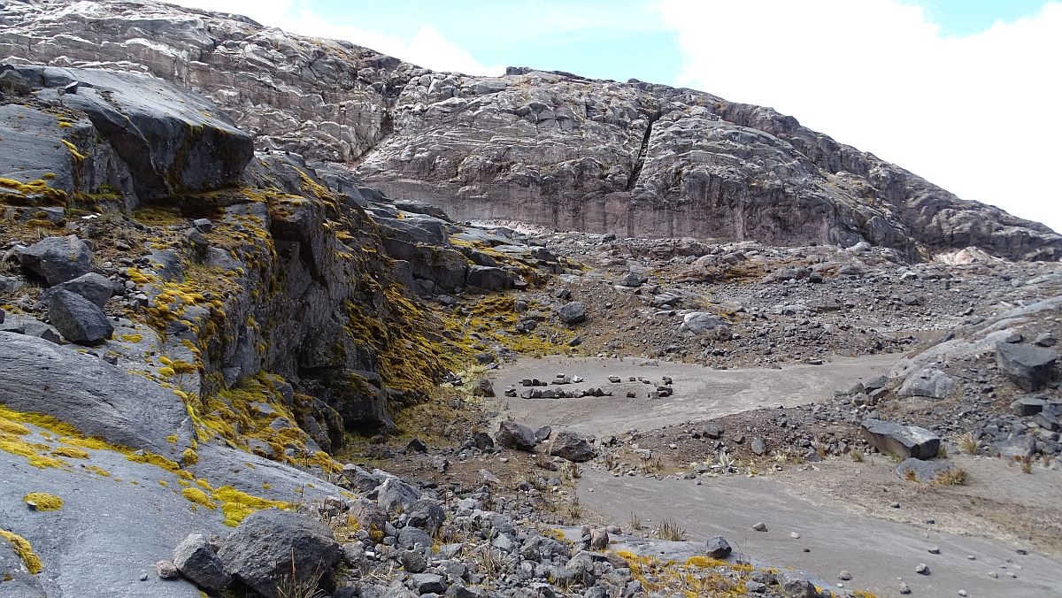 schroffe Geltscherlandschaft