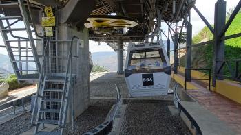 mit der Seilbahn geht es erst einmal zur anderen Seite des Chicamocha-Flusses