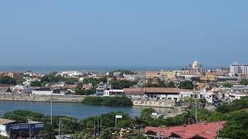 Blick zur Altstadt von Cartagena