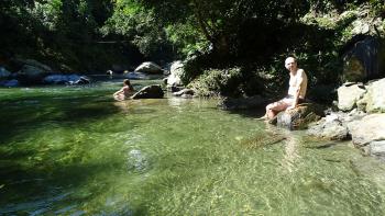 Baden im Rio Buritaca