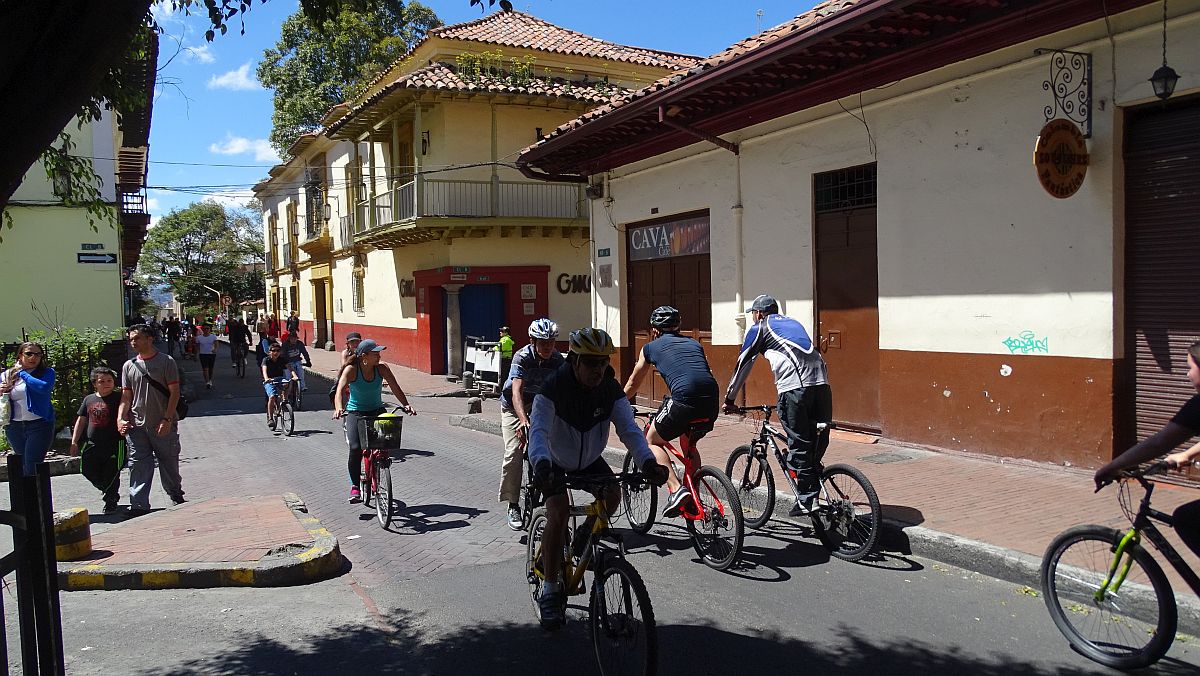 Radfahren ist sehr angesagt in Bogotá