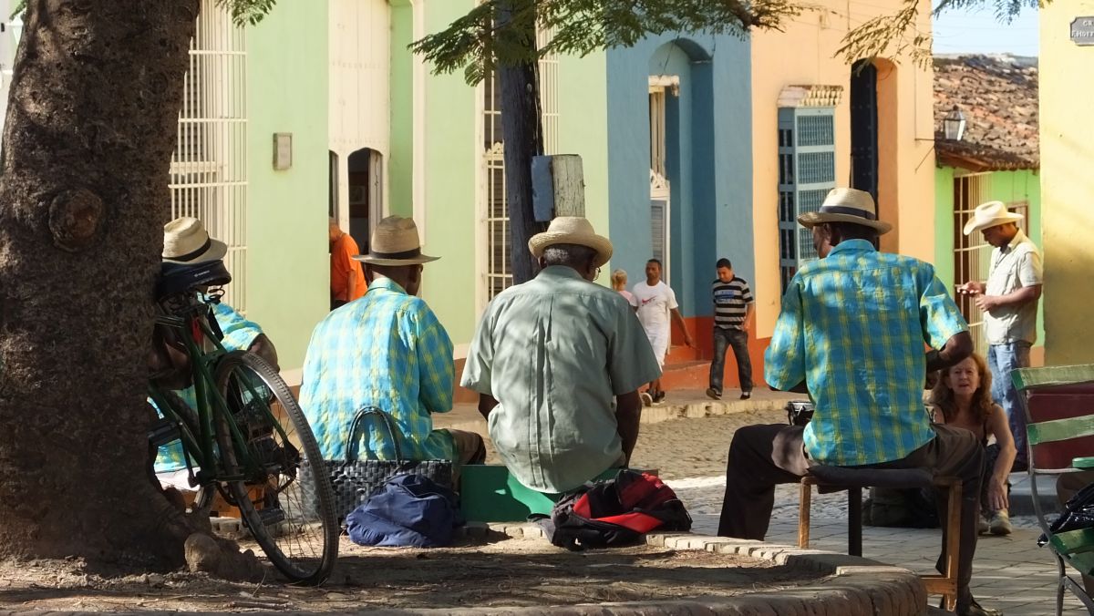 Musikanten in den Straßen von Trinidad