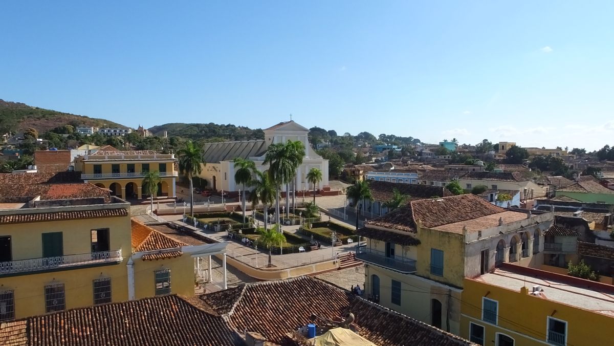 Blick auf Trinidad von Turm des Museo Historico