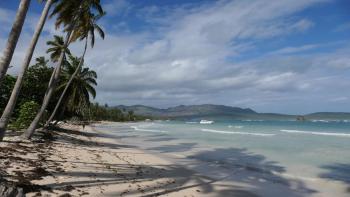 Blick zurück zur Playa Las Galeras