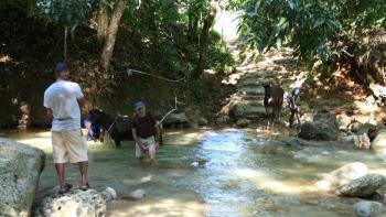 erste Flussquerung