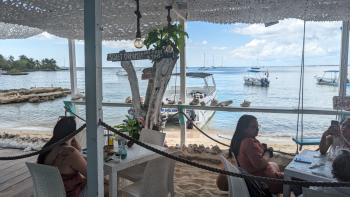 Mittagessen in Bayahibe am Strand