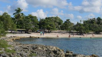 der kleine Strand Playa Magallanes