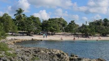 der kleine Strand Playa Magallanes