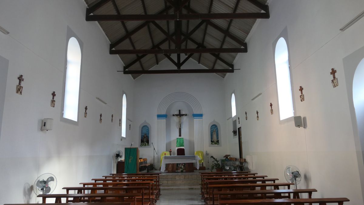 in der Kirche von Chã de Igreja