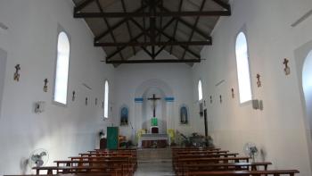 in der Kirche von Chã de Igreja