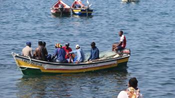 Fischerboote in Cidade Velha