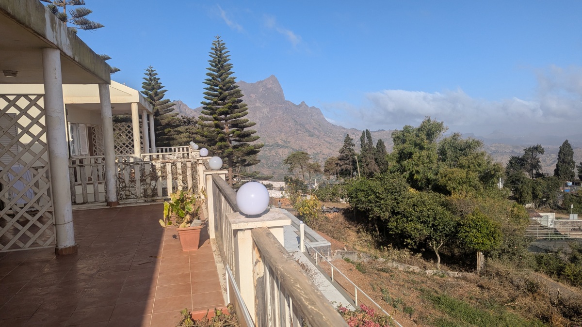 Blick von der Hotelterrasse
