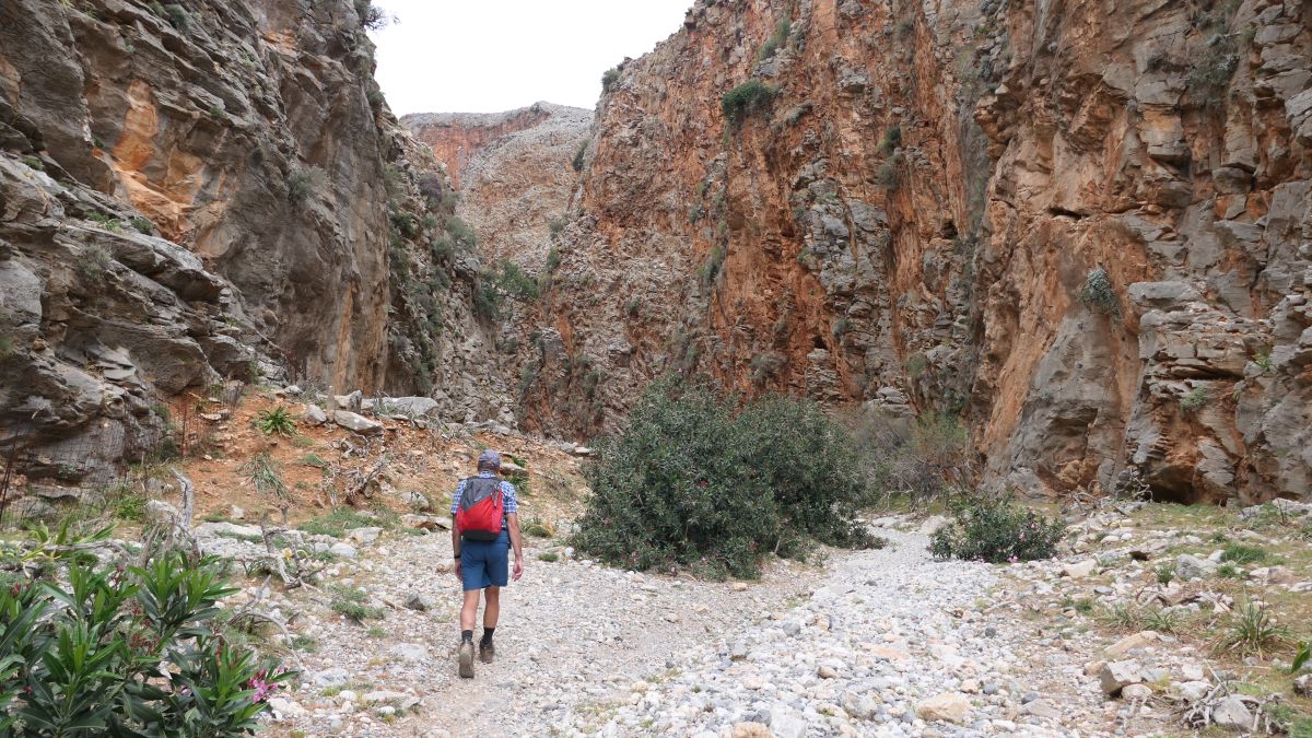 Einstieg in die Aradena-Schlucht