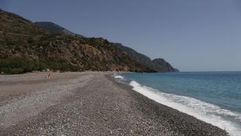 Kieselstrand in Sougia