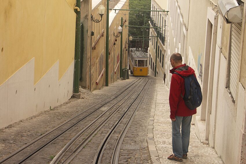 Ascensor da Lavra neben dem Hotel