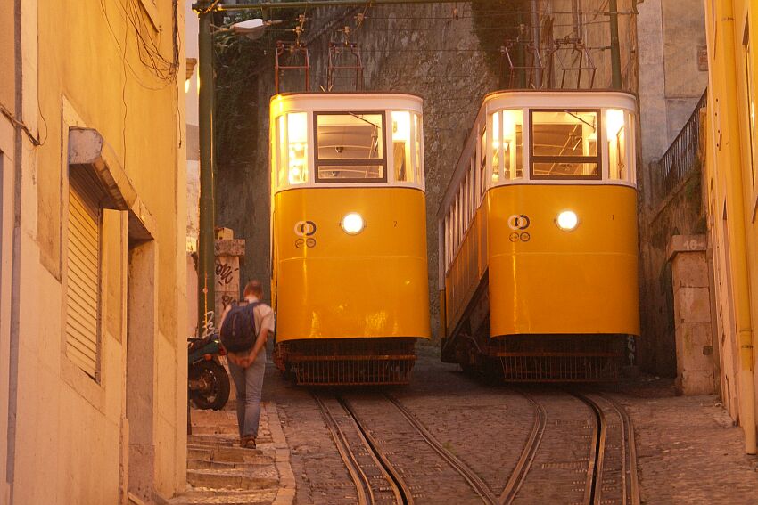 Ascensor da Lavra in Schlafstellung