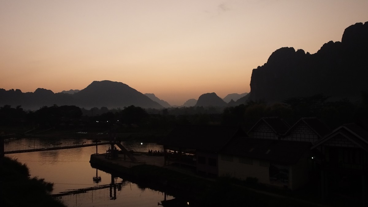 abends in Vang Vieng