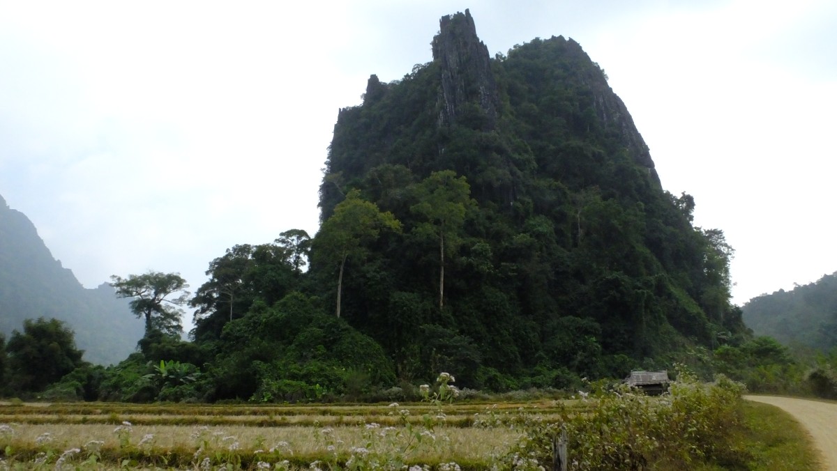 Felsen (mit Höhle unten drin)