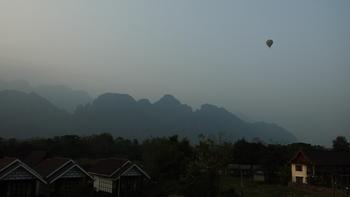 Abendhimmel mit Ballon