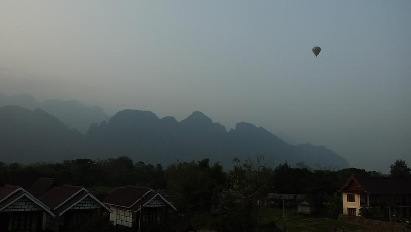 Abendhimmel mit Ballon