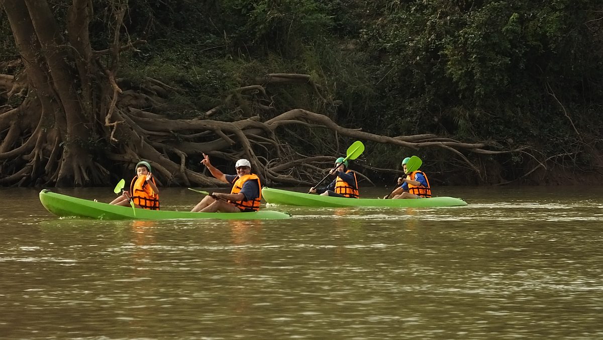 Kayaking bei diesen Temperaturen (10 Grad) brrr...