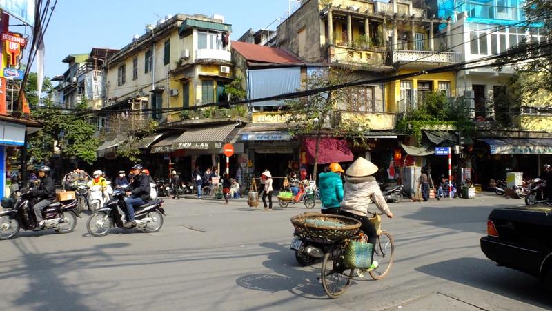 es gibt noch Fahrräder in Hanoi