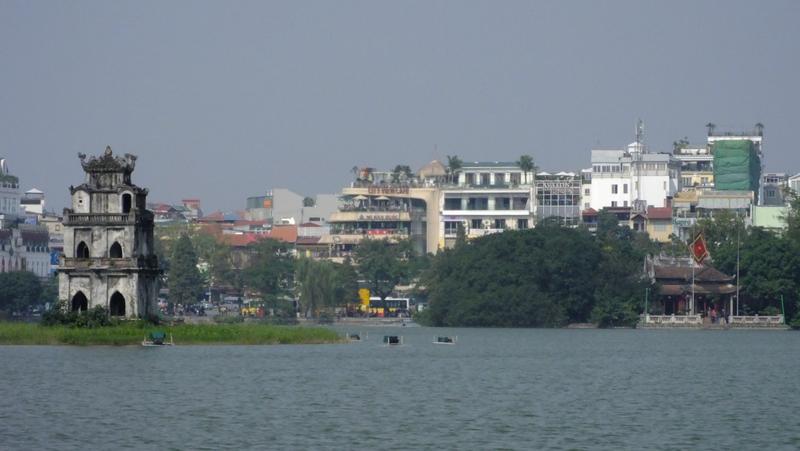 Hoan Kiem See mit Turtle-Tower