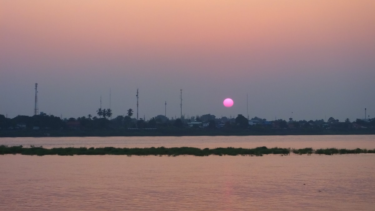 Sonnenuntergang über Thailand