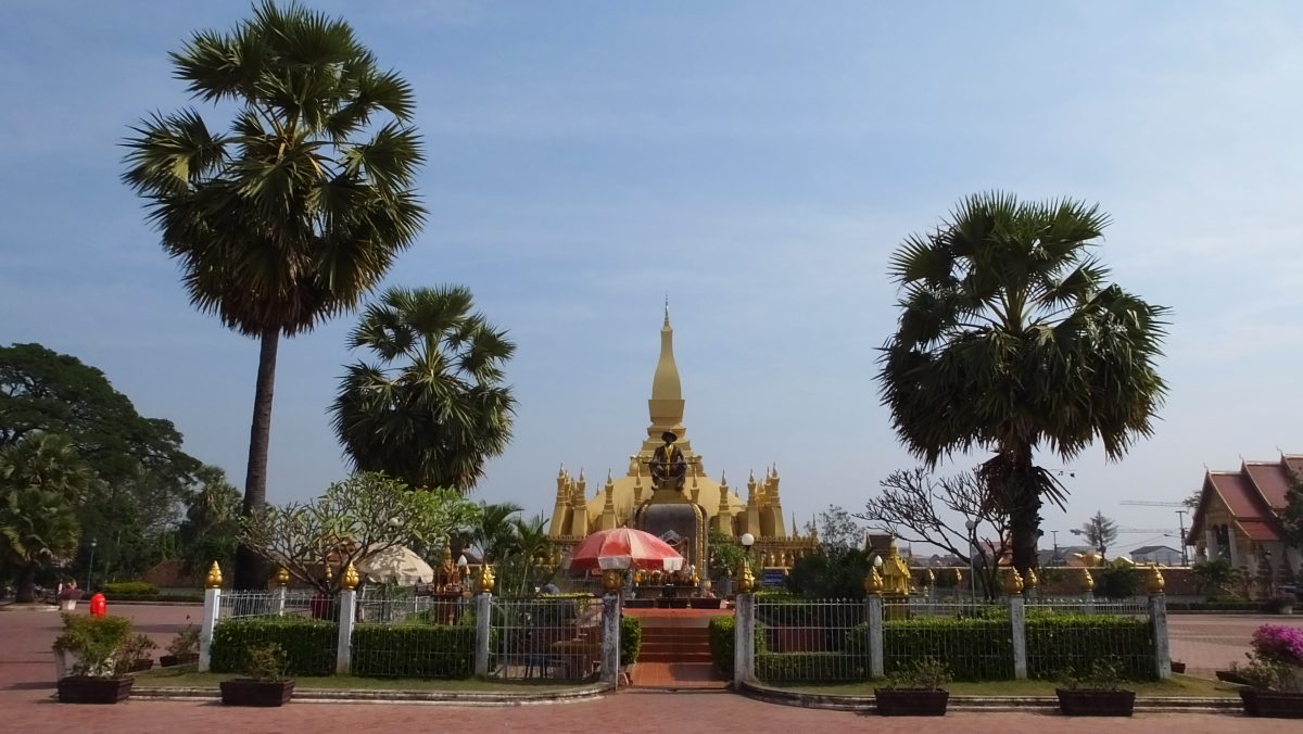 König Setthathirat ind große Stupa