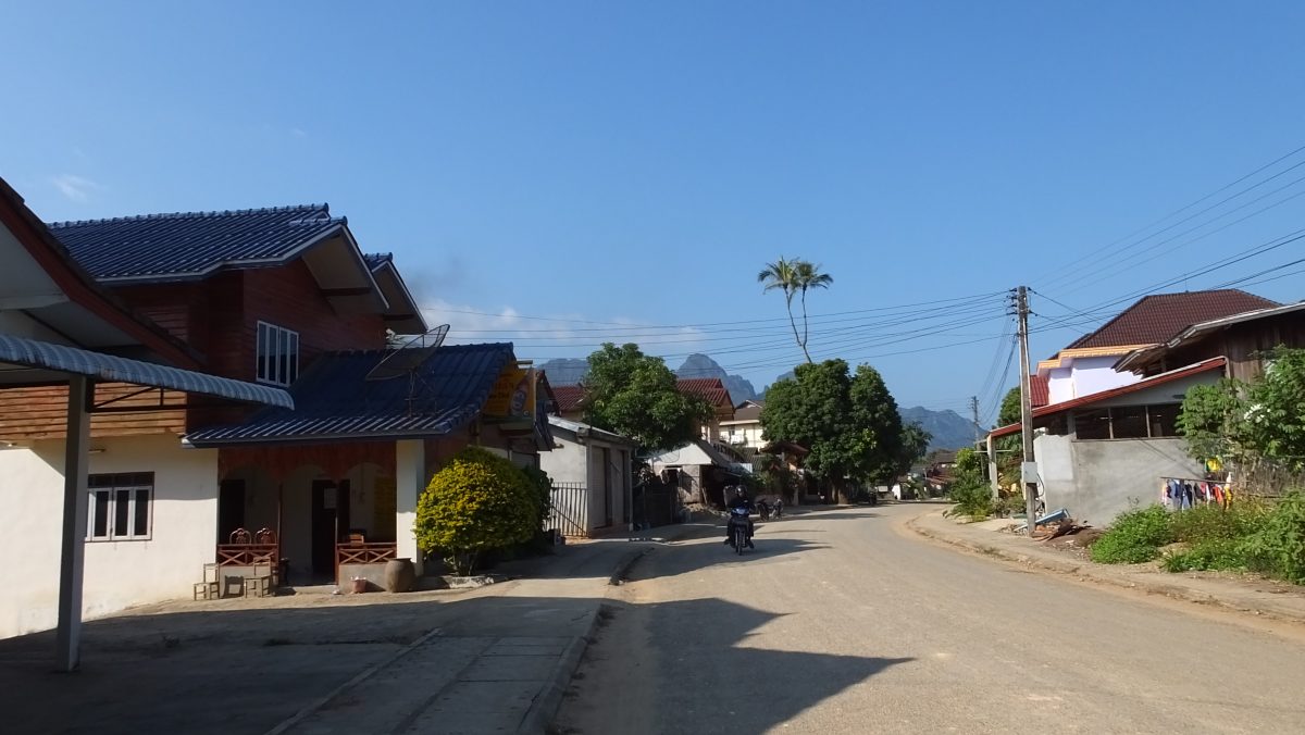 Dorfstraße Vang Vieng