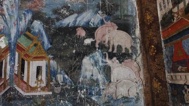Wandmalereien im Wat Longkhun