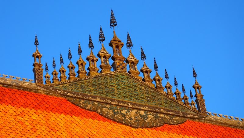 Dachdetail eines Tempels