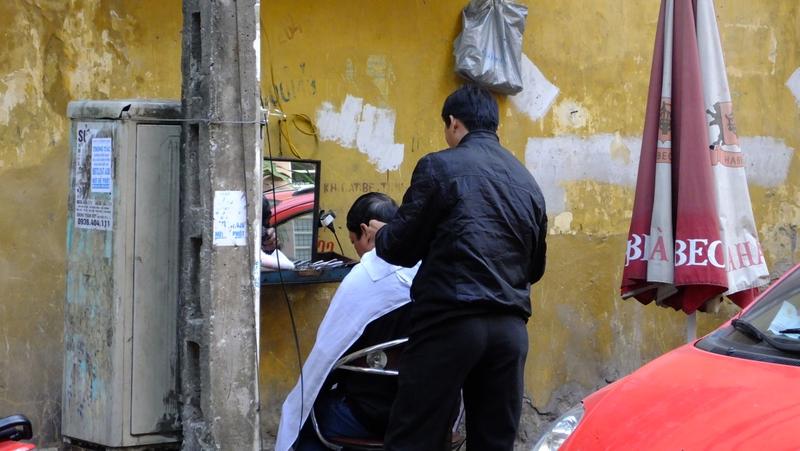 Barbier auf der Straße